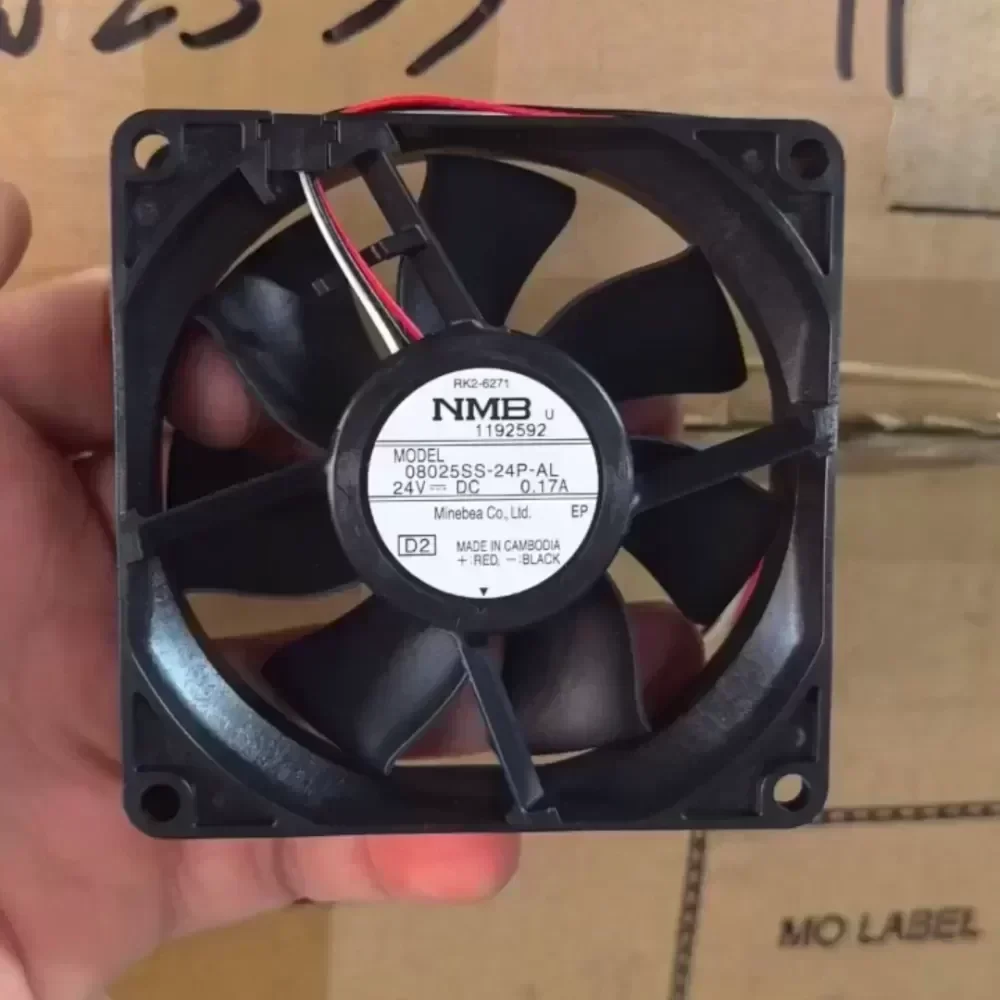 New NMB08025 SS-24P-AL fan 8cm