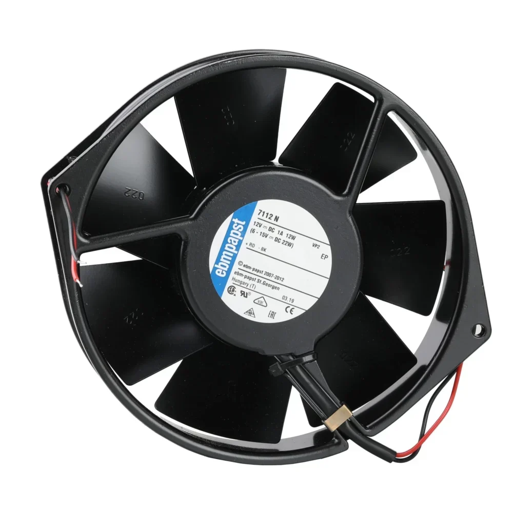 7112N ebmpapst Fan DC Axial Compact Fan ebmpapst TYPE: 7112N DC 12V