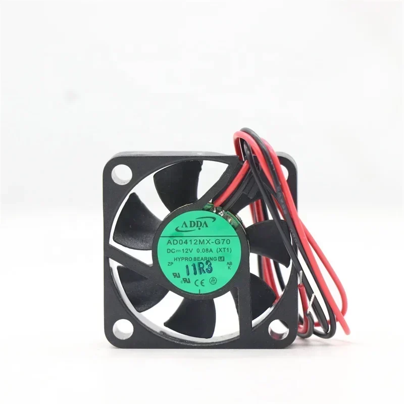 ADDA AD0412Mx-G70(xT1) 12V DC 4010 40mm 40x40x10mm 4800RPM 4700CFM Hypro Bearing Type Micro Axial Flow Laptop Fan
