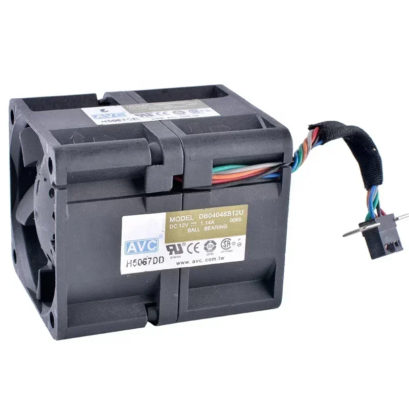AVC DB04048B12U 40x40x48mm 12V DC 4048 4cm 1.14A 13.68W 6000RPM Server Mini Axial Fan