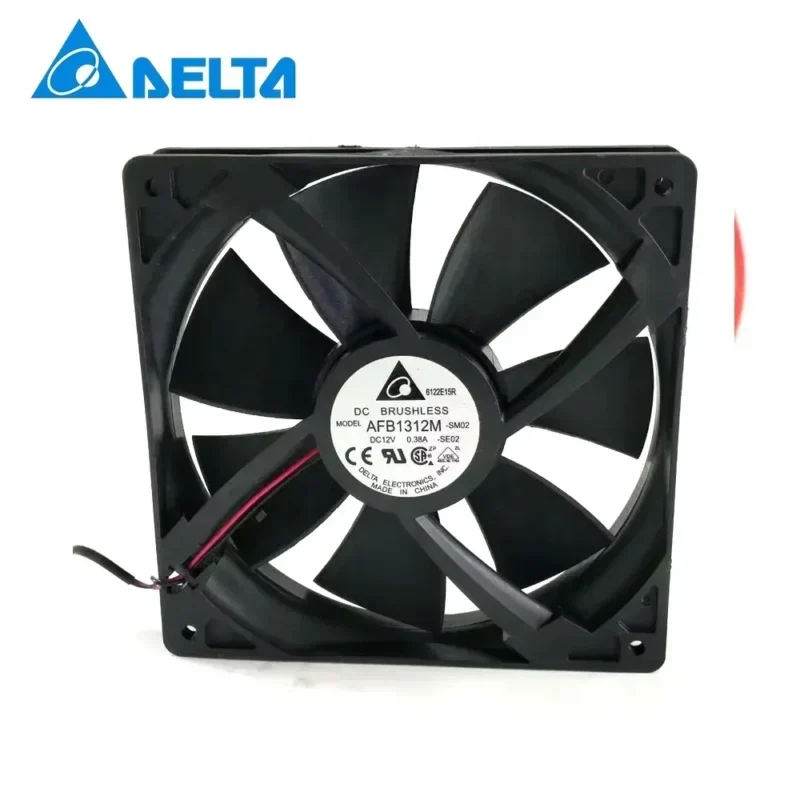 Delta AFB1312M AFB1312M-SM01 12V DC 0.38A Mine Dragon Power Supply 13cm 95CFM 3800RPM Large air Volume Chassis Axial Fan