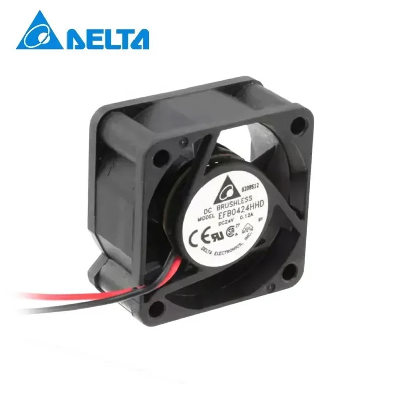 Delta EFB0424VHD 24V DC 2.16W 4020 4cm 40x40x20mm 10.1CFM 9000RPM Lead Wires Micro Mini Axial Fan