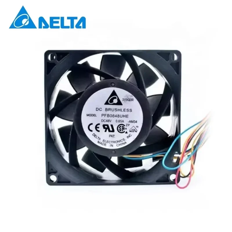 DELTA PFB0848UHE 48V DC 0.65A 19.68W 8038 80x80x38mm 7500rpm Micro Axial Fan