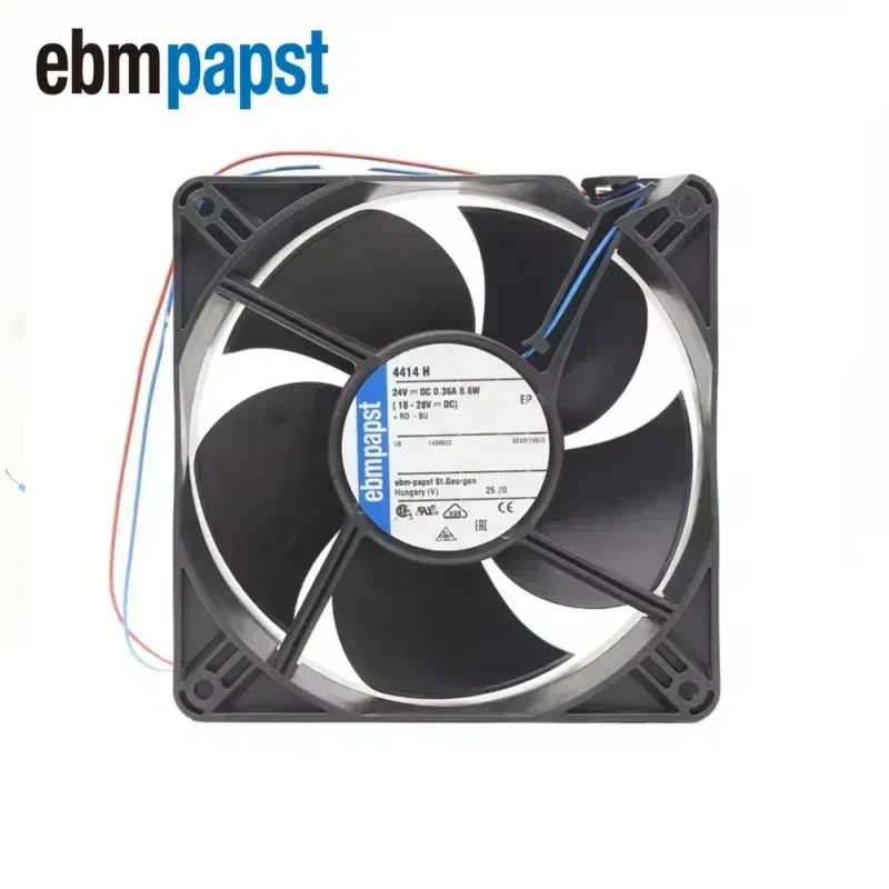 ebmpapst 4414H 120x120x38mm 12cm 12038 24V DC 8.6W 0.36A 240m3/h 4300RPM Axial Fan