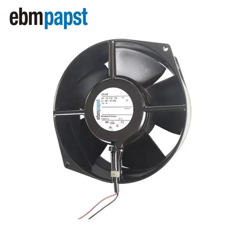 ebmpapst 7214N 24V DC 12W 3050RPM 150x55mm 360m3/h 53dBA Motor Axial Fan