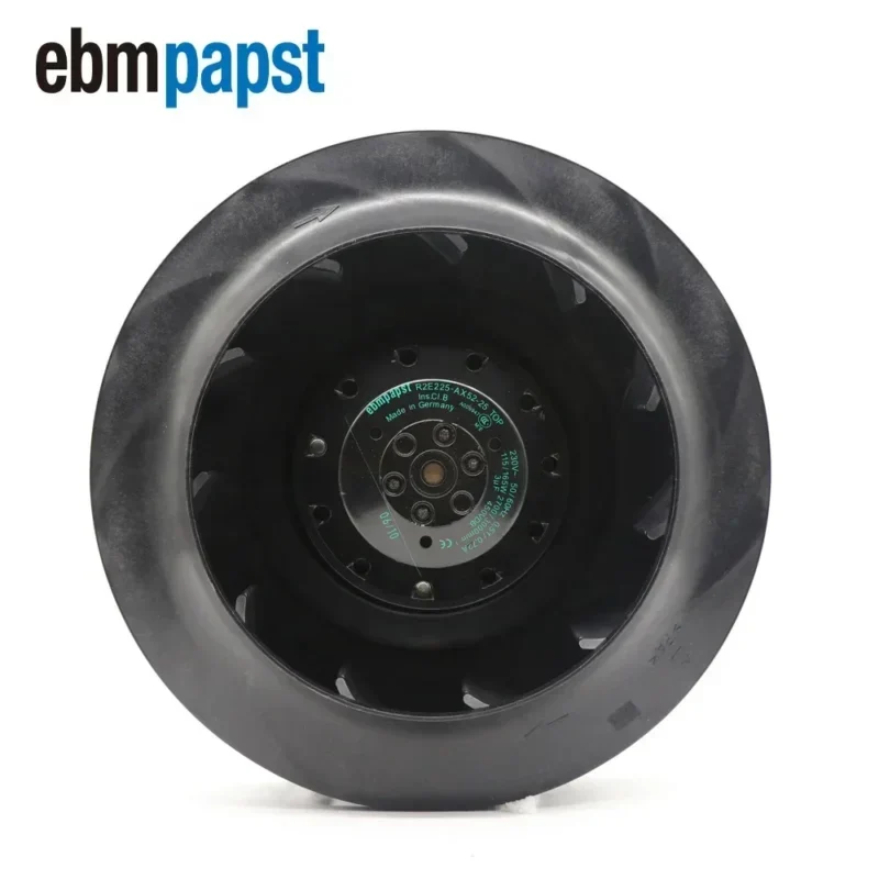 ebmpapst R2E225-Ax52-25 230V AC 0.72A 115/165W 2700RPM 225mm Air Conditioner Centrifugal Fan