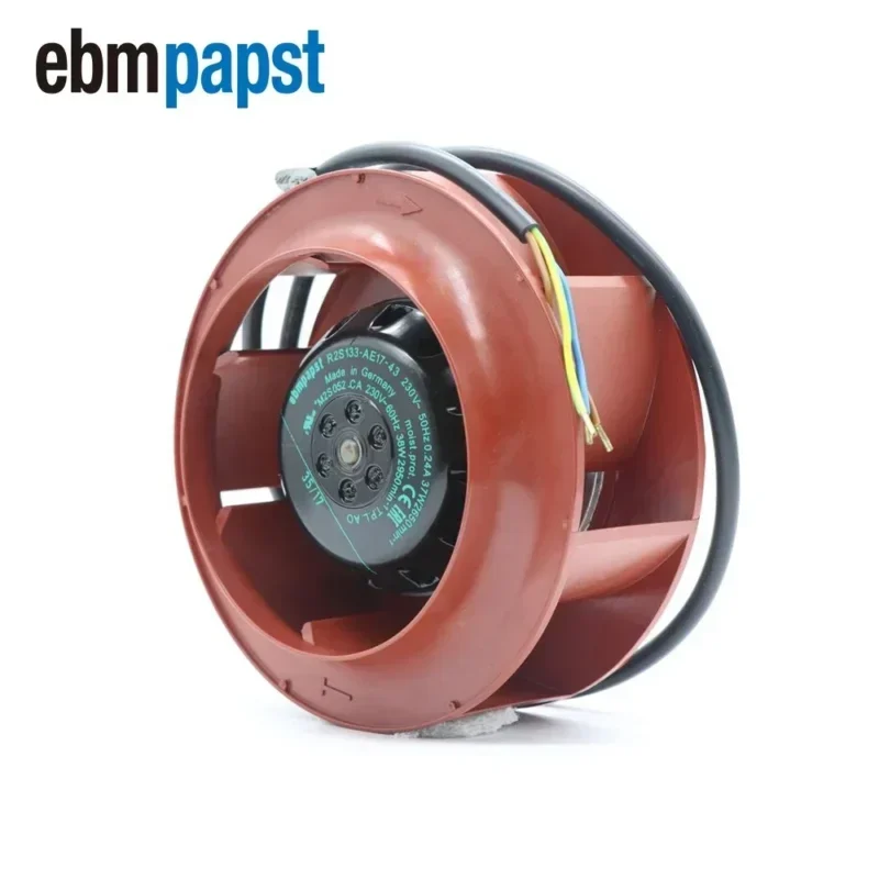 ebmpapst R2S133-AE17-43 M2S052-CA 230V AC 36W 0.25A 133mm 2780rpm Twin Bearing Air Purifier Centrifugal Fan