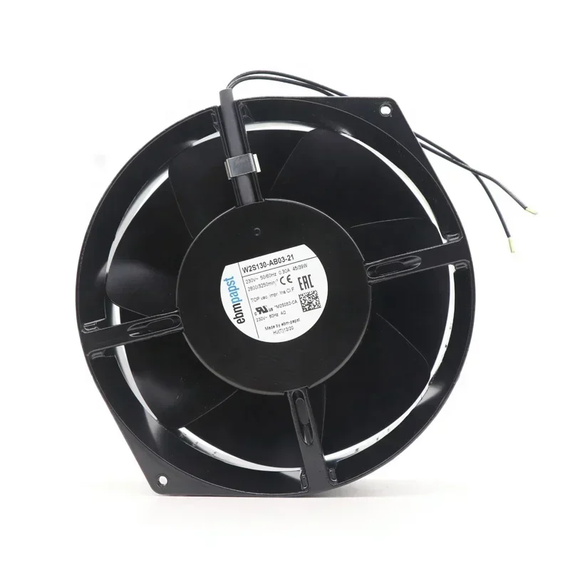 Ebmpapst W2S130-AB03-21 170x150x55mm 17cm 230V AC 45W 0.31A 2800RPM IP20 Full Metal Axial Fan