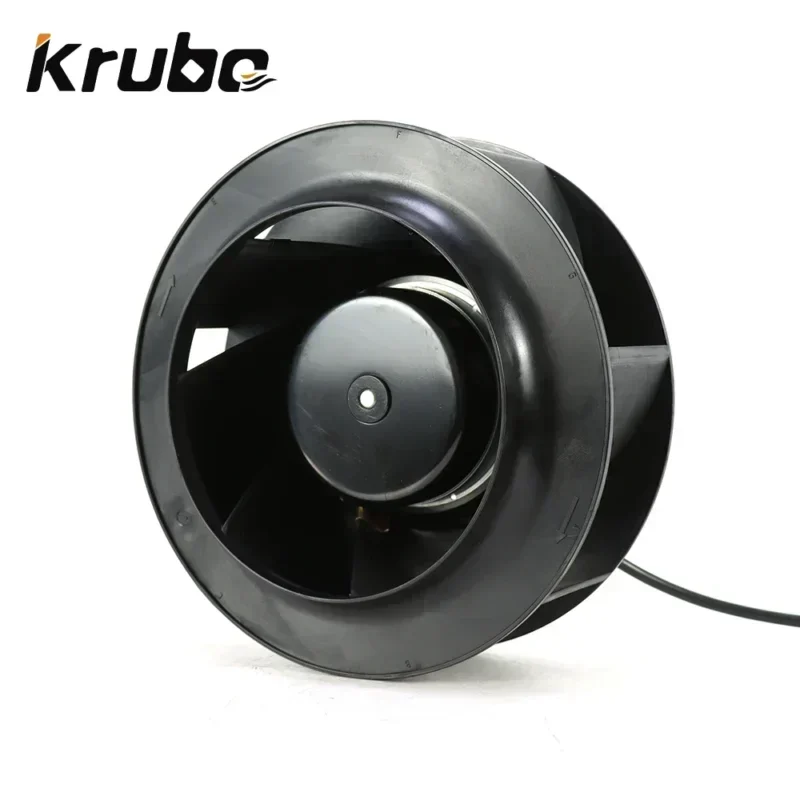 Krubo DC Fan K-DC225-R48-27 225mm Backward Centrifugal Fan Plastic Blade 48V 110W 2700rpm 2.3A 1130M³/h Motor