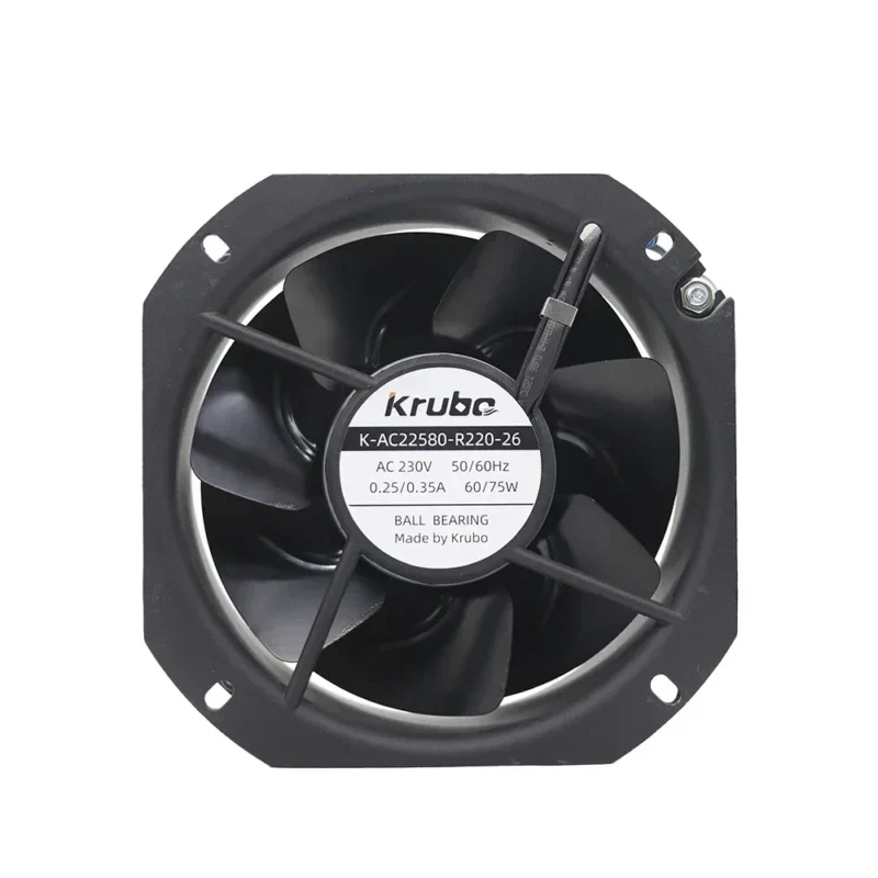 Krubo K-AC22580-A230-26 225x80mm 230V 75W Compact AC Axial Fan