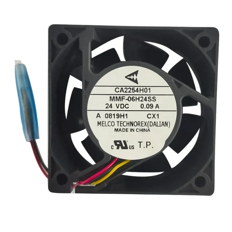 Mitsubishi CA2254H01 MMF-06H24SS-Cx1 24V DC 0.09A 6025 60x60x25mm 6cm 3500rpm 3 Wires Axial Fan