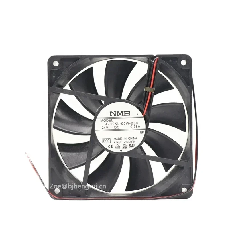 NMB 4710KL-05W-B50 12025 120x120x25mm 24V DC 0.38A 9.12W 115CFM 2800RPM Electric Axial Fan