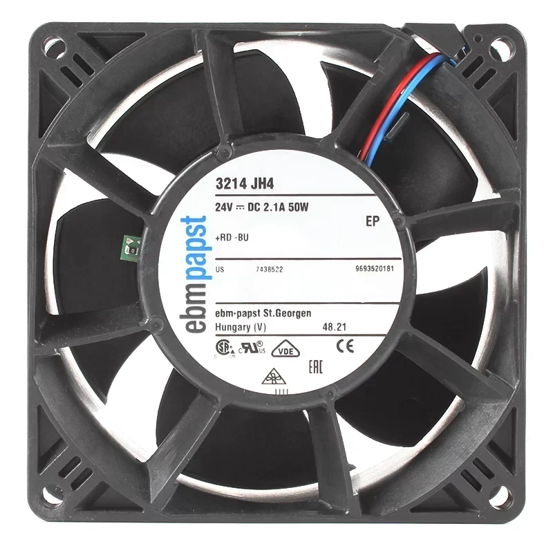 3214JH4 ebmpapst 9238 50W 24V Dc Fan 92x92x38mm