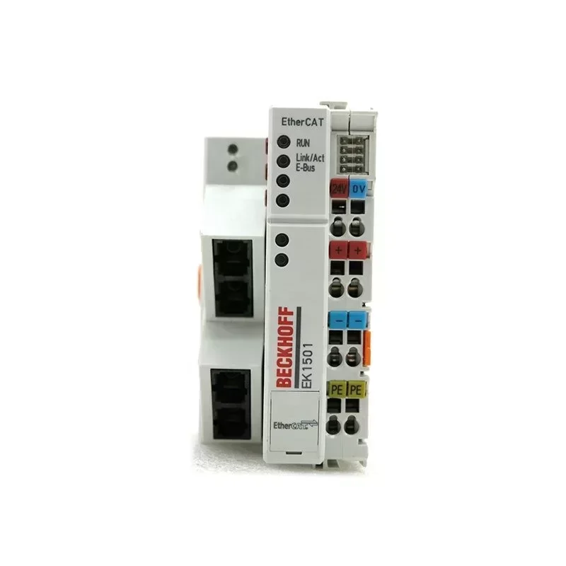 Beckhoff EtherCAT Coupler With ID Switch Multimode Fiber Connector EK1501