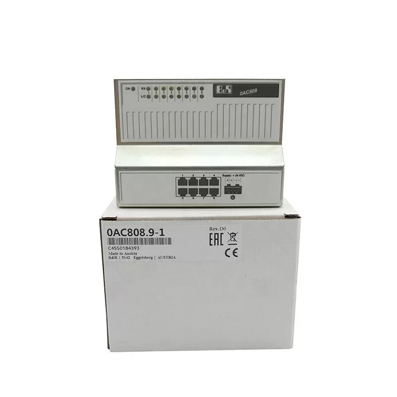 B&R 0AC80891 PLC Module 8-Port Industrial Ethernet Hnu 10 100Mbit 0AC808.9-1