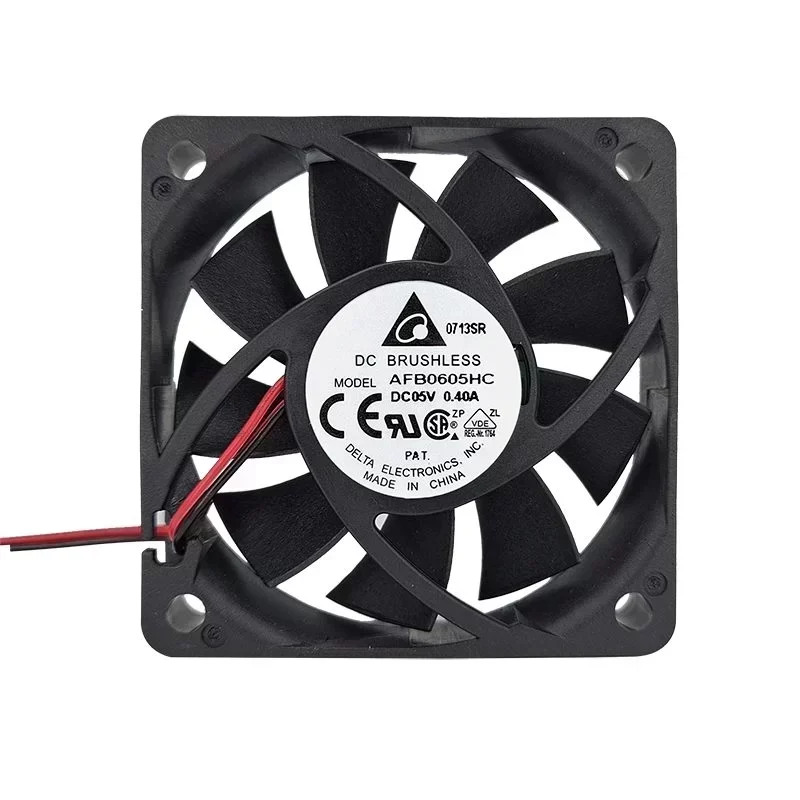 Delta AFB0605HC 5V DC 0.4A High Airflow Axial Fan 60x60x13mm 4200RPM Ball Bearing 31.5dBA