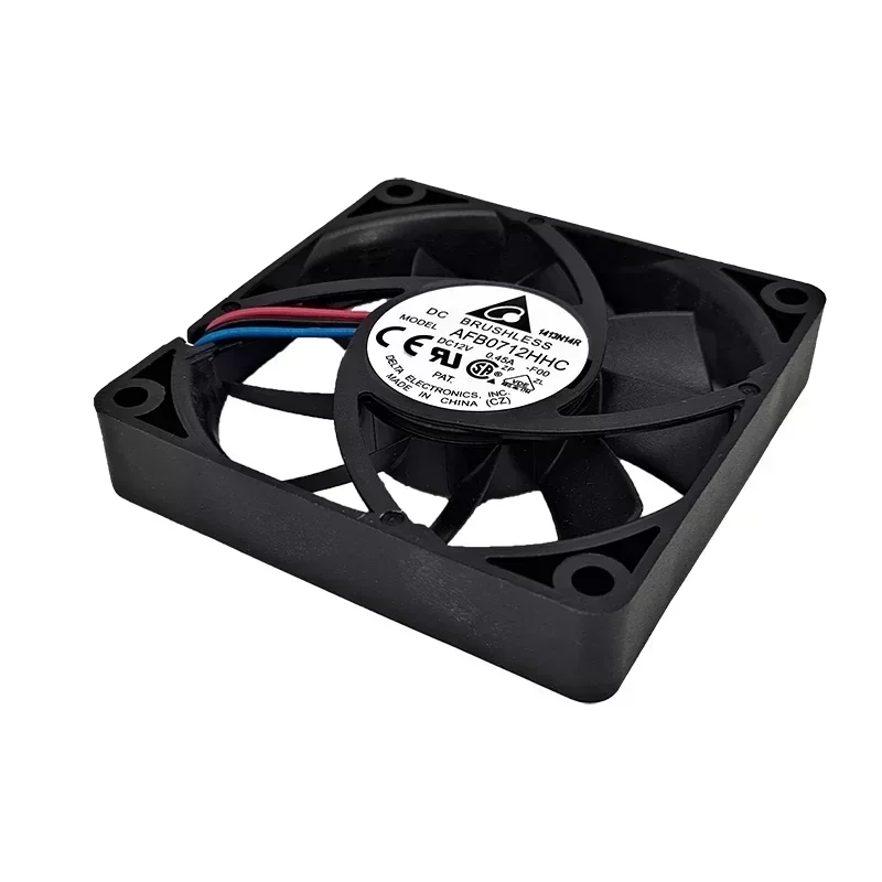 Delta AFB0712HHC-F00 4300RPM 70x70x15mm Ball Bearing 12V DC 0.45A Plastic Blade Roof 35CFM DC Axial Flow
