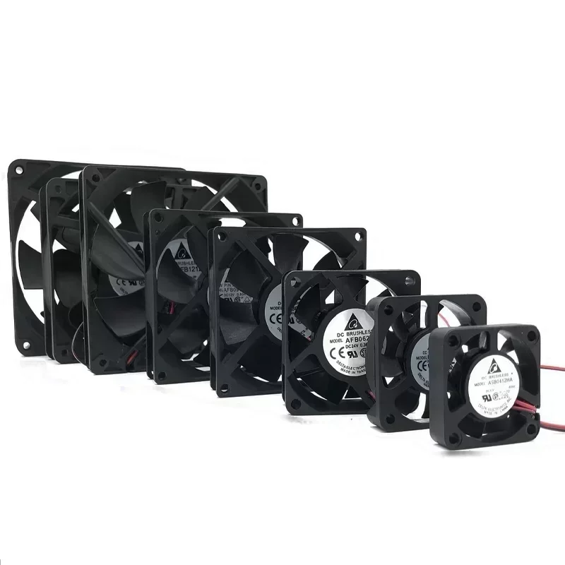 Delta AFB0712SHX02 6300RPM 61.05CFM DC 12V Axial Fans 4pin Booster Car Cooling Fans Ball Bearing 70x70x25mm