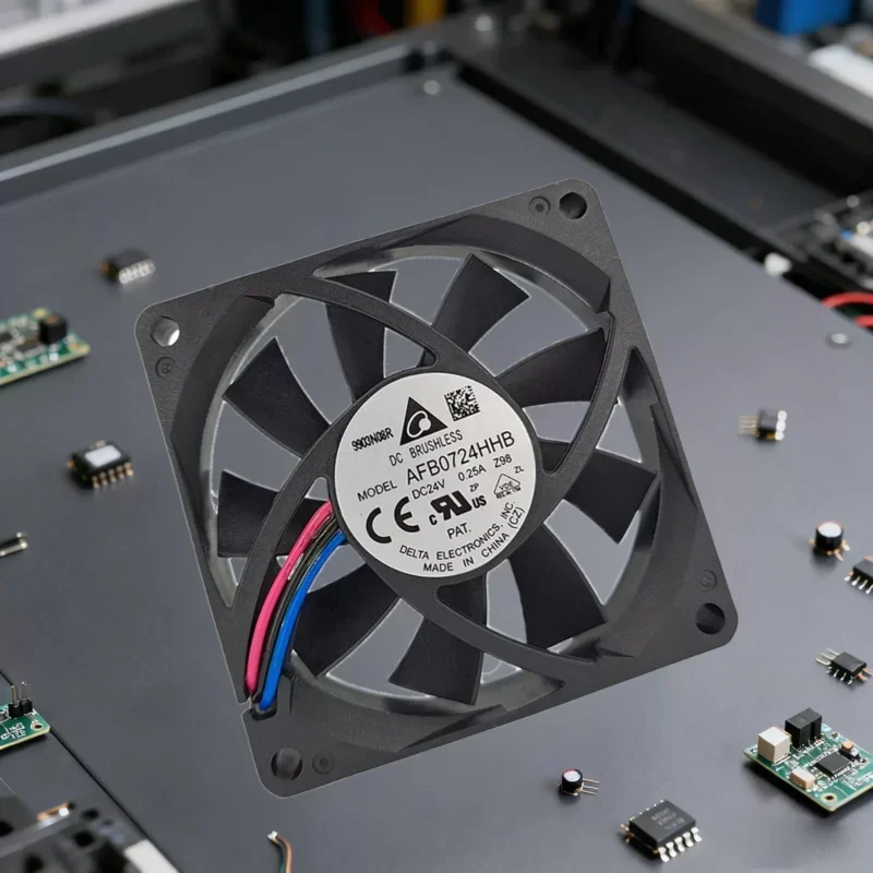 DELTA Axial Fan AFB0724HHB-Z98 70x70x15MM 24V DC 37.54CFM 4300RPM Ball Bearing Plastic 38.5dB-A 1