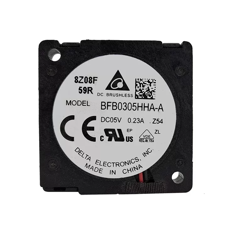 Delta BFB0305HHA-AZ54 Power Blower Fan 5V 0.23A 30x30x10mm Ball Bearing Plastic Blade