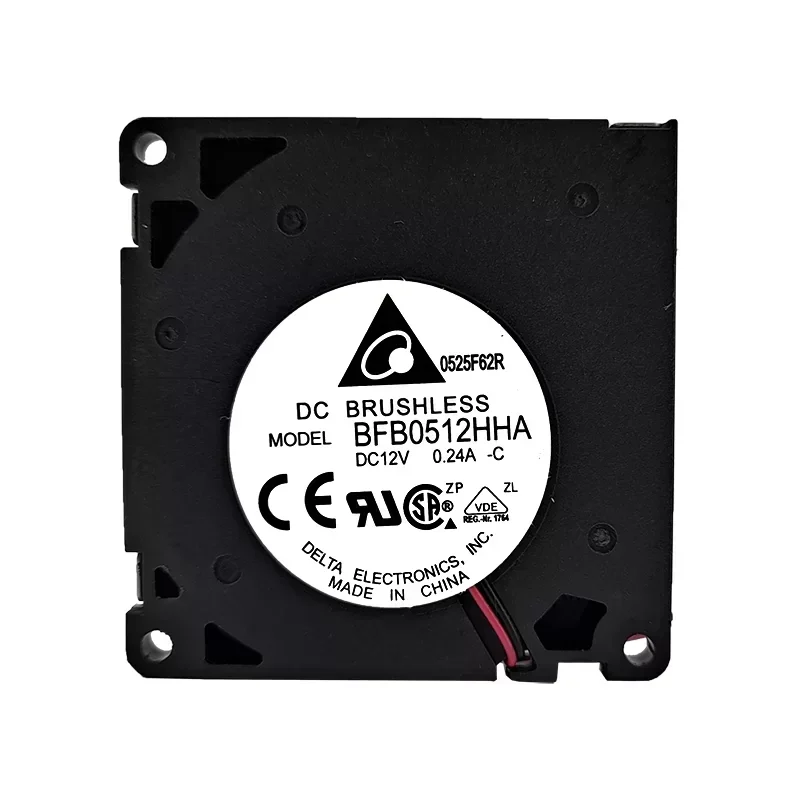 Delta BFB0512HHA-C 12V 0.24A 50x50x10mm Power Ball Bearing Plastic Blade Centrifugal Blower