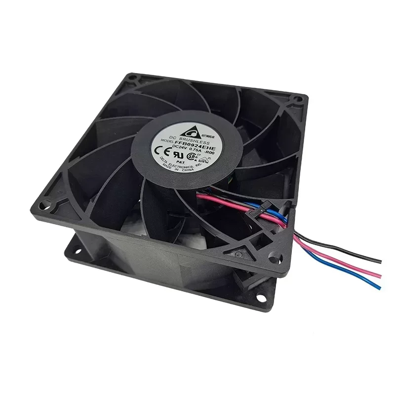 Delta FFB0924EHE-R00 24V DC Axial Fan 0.75A 92x92x38mm 4800RPM 110.18CFM Ball Bearing