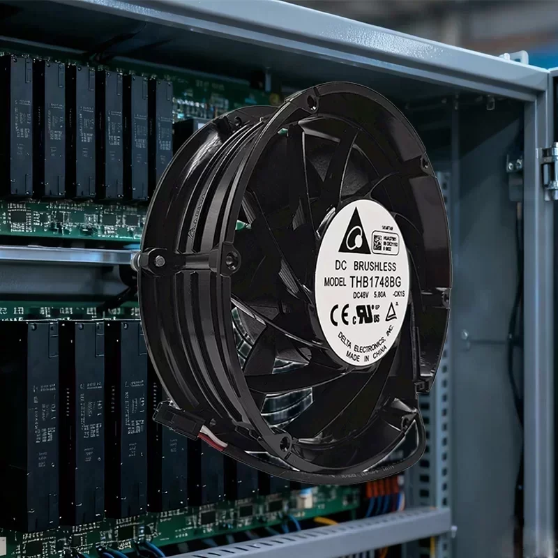 Delta THB1748BG-CK1S Axial Fan Ball Bearing Plastic 172x172x51mm 48V 278.4W 607.07CFM 8000RPM