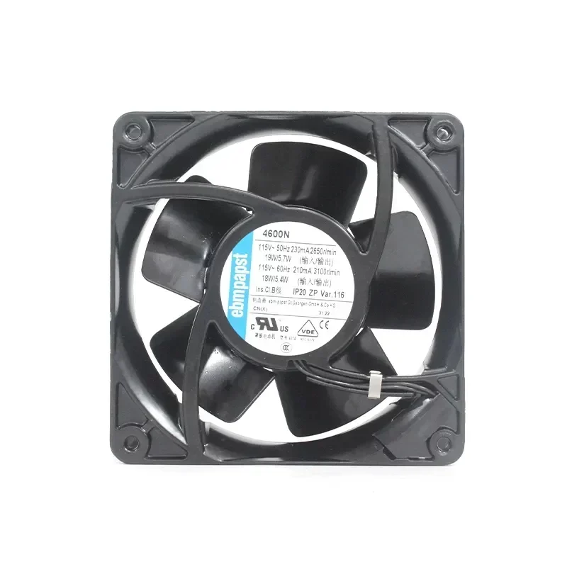 Ebmpapst 4600N 12038 115V 18W 3100Rpm Electric Motor Fan Axial Ac Fan for Cabinet and Frequency Converter