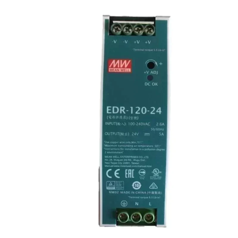 EDR-120-24 24V AC-DC Single Output Enclosed Mean Well Power Supply