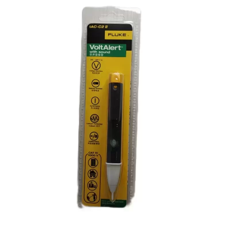 Fluke VoltAlert 1AC-C2-II Multifunctional Test Pen Sound Light Alarm Voltage Detector Induction Durable Pencil Testing