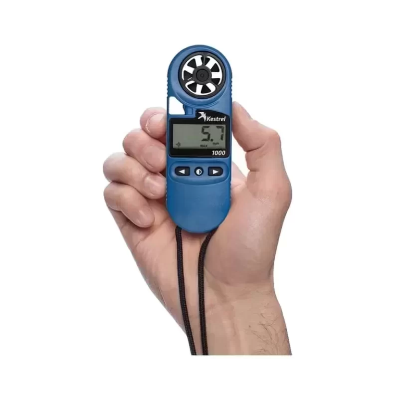 Kestrel 1000 Pocket Wind Meter/Anemometer with Reflective LCD 1-Second Updates Auto Shutdown Blue