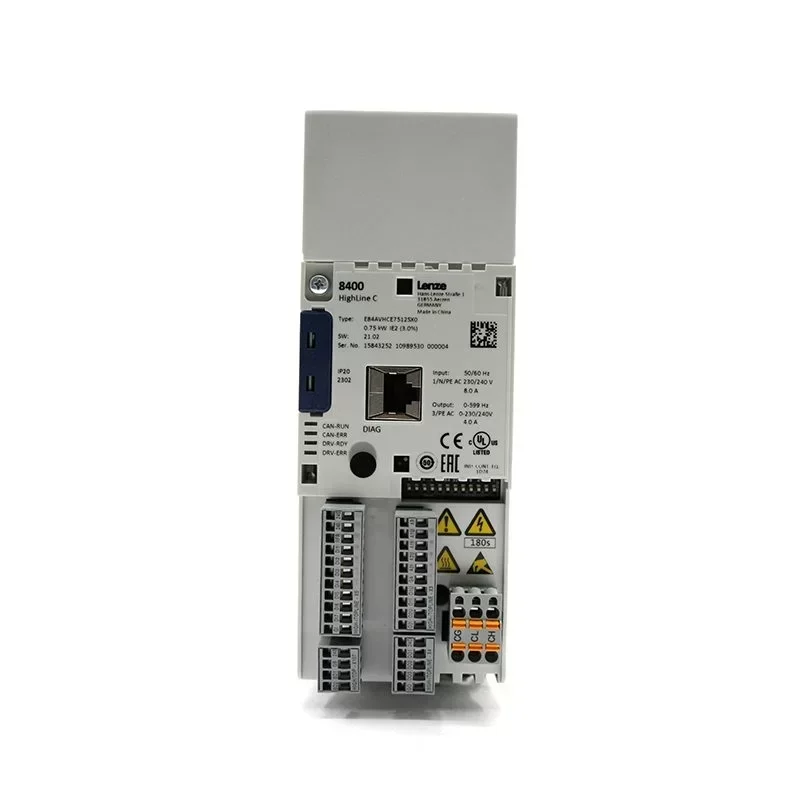 Lenze Frequency Inverter 8400 HighLine 230V 0,75 kW / 1,0 HP E84AVHCE7512SX0 Drive