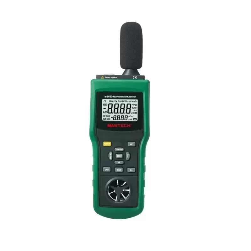 MASTECH MS6300 Illuminance Anemometer and Noise Meter Environmental Detector with Thermohygrometer Moisture Meters Product