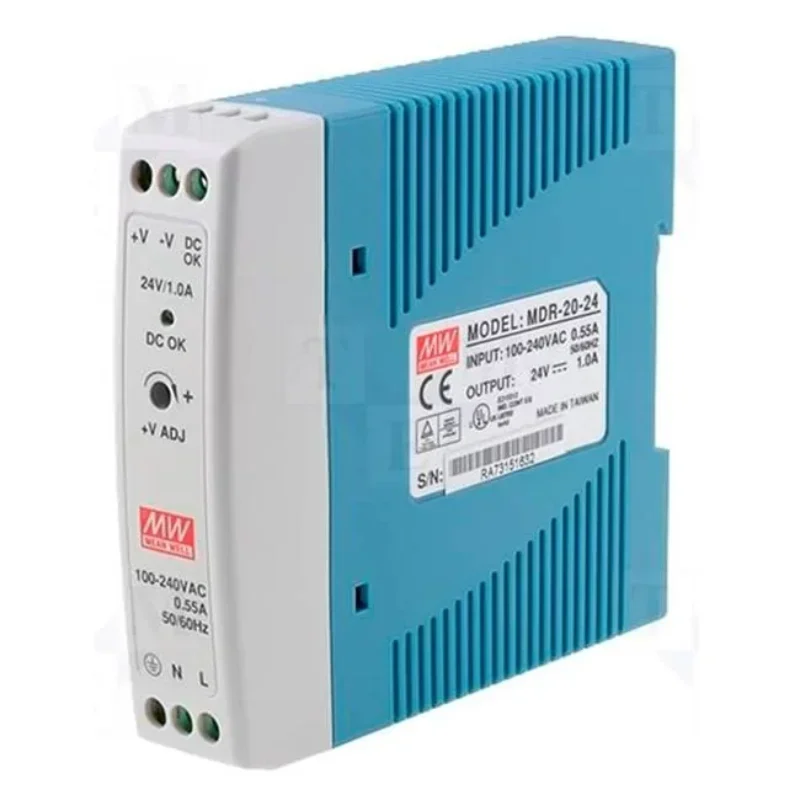 Meanwell MDR Series 12V 24V 10A 110V Single Output Din Rail Power Supply