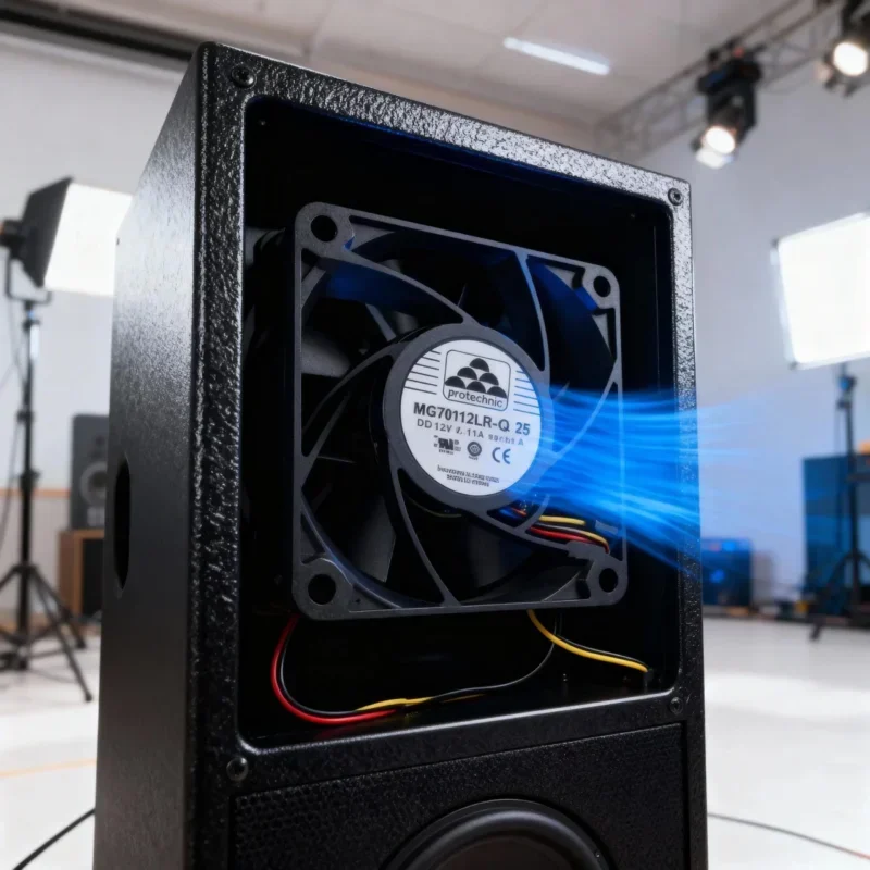 MGT6012LR-O25 HFC Protechnic Axial Fans 12V DC 0.11A 60x60x25mm 3000RPM 14.87CFM