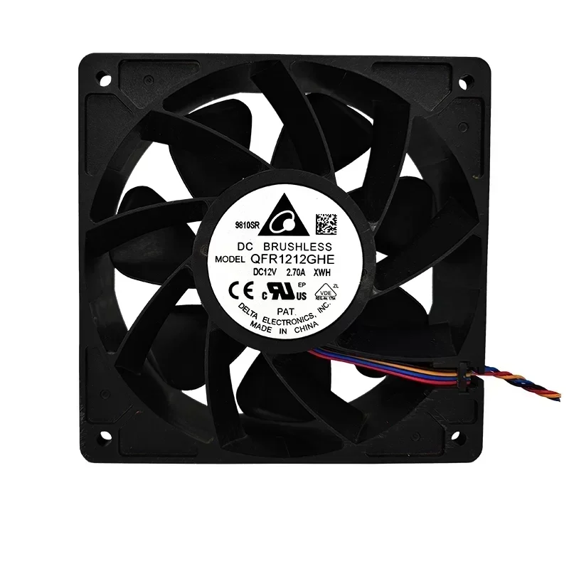 QFR1212GHE-XWH Delta 12038 DC Axial Fan 12V 120x120x38mm
