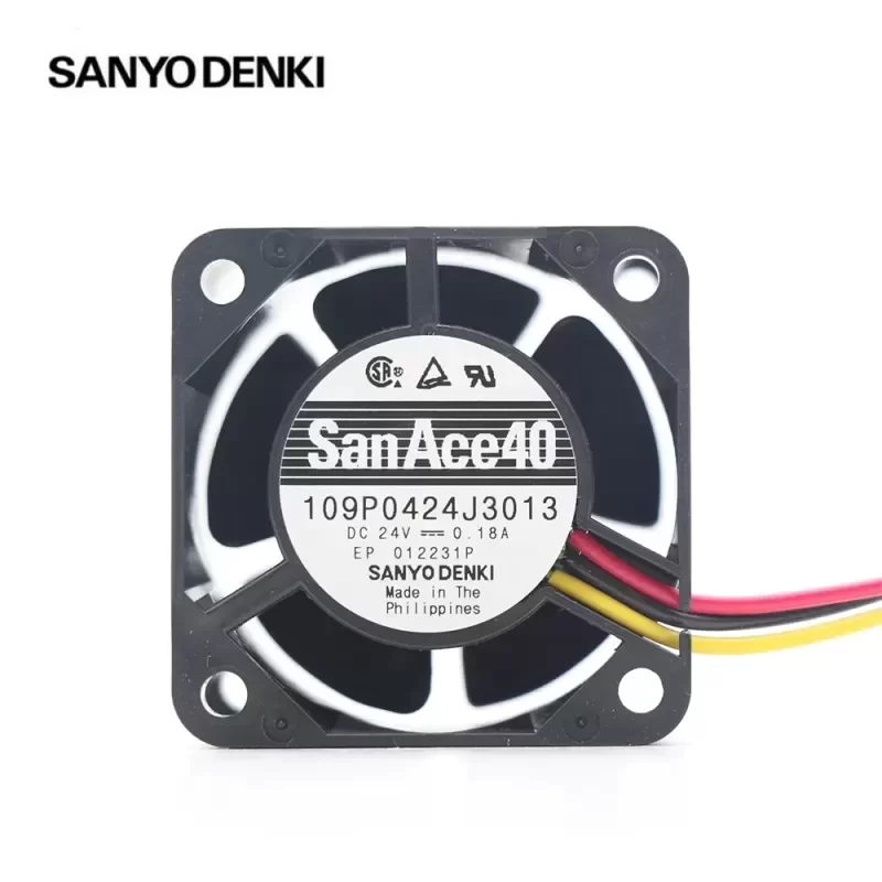 Sanyo Denki 109P0424J3013 24V 0.18A MIni Axial Fan