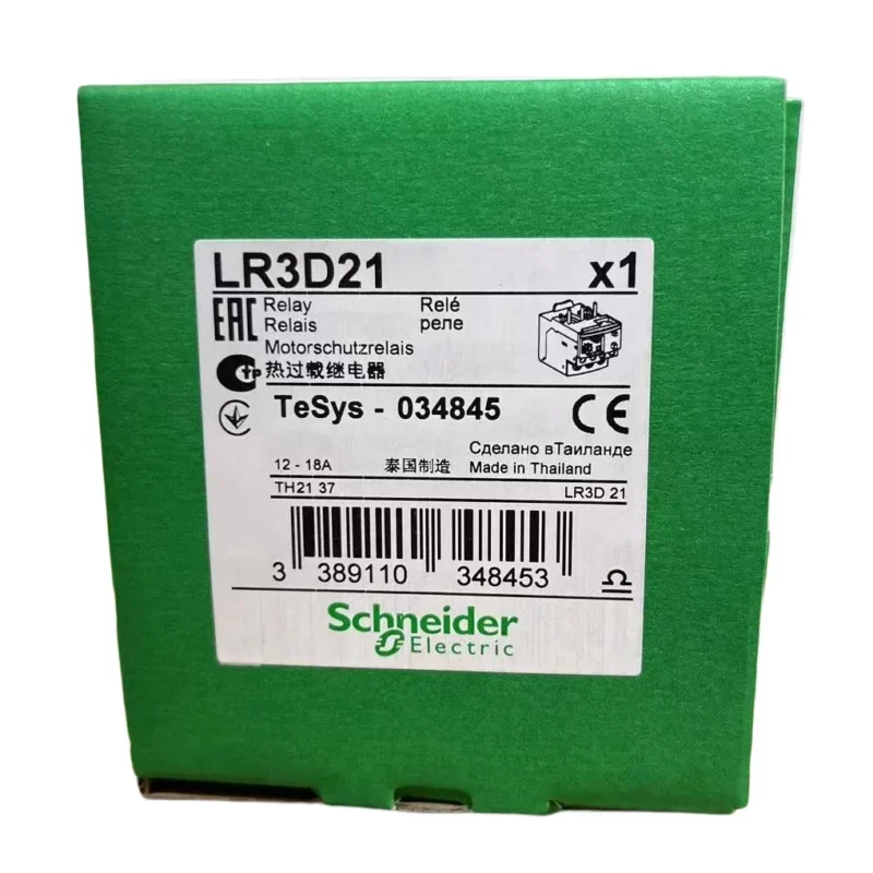 Schneider 10A LR3D21 Thermal Overload Relays Miniature Size Sealed Protection Class 12..18