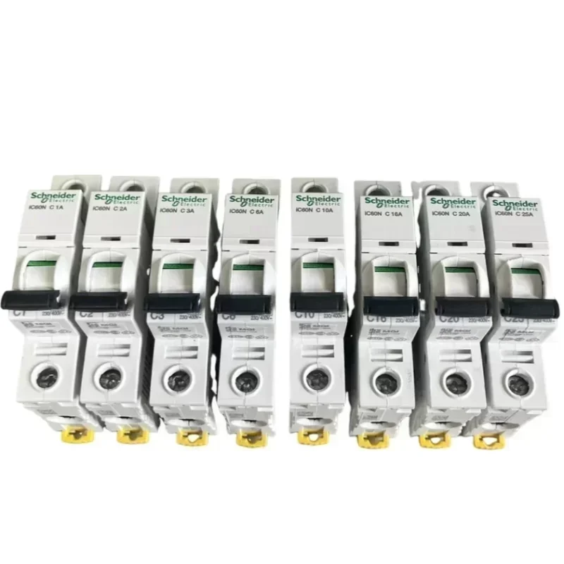 Schneider 6A Miniature Circuit Breaker MCB Acti 9 Single Pole C Curve Circuit Breaker PA66 Material 10ka Breaking Capacity