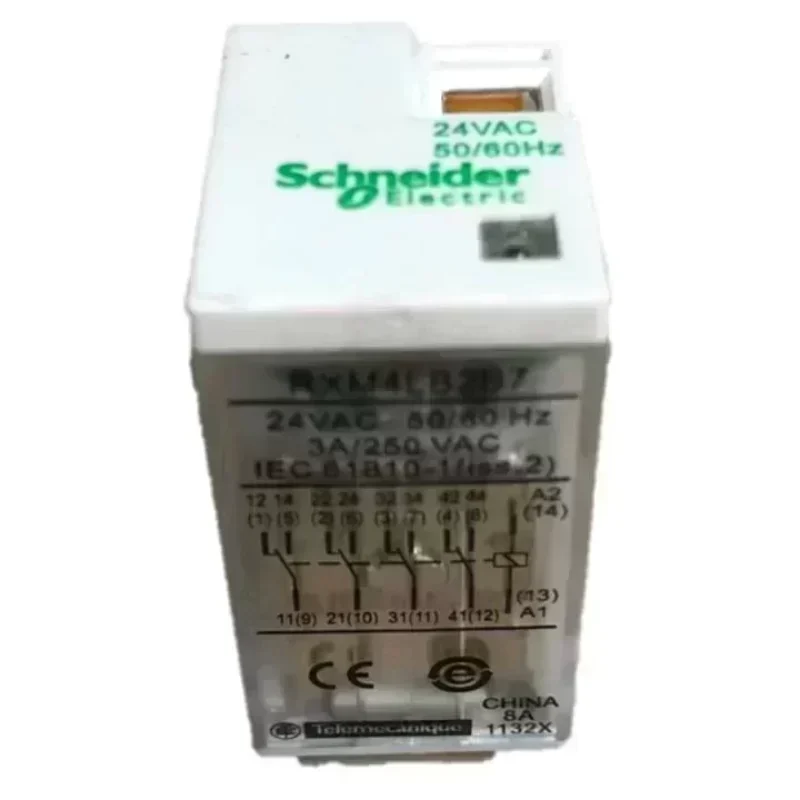Schneider RXM4LB2B7 24VAC 3A Miniature Plug-In Relay