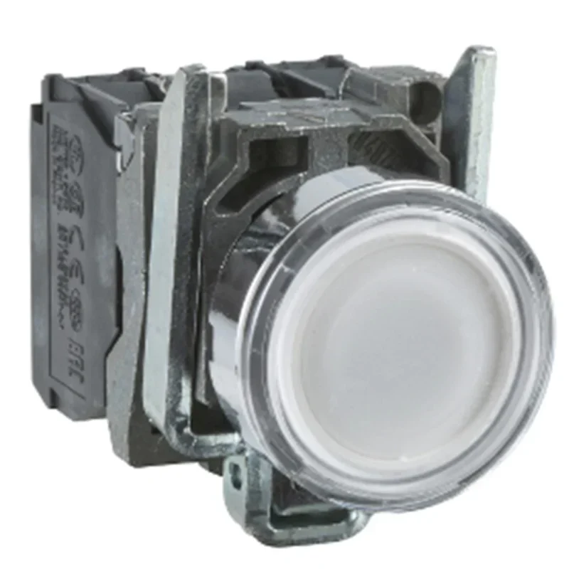 Schneider XB4BW31M5 22mm 1NO White Spring Return Momentary Push Button Switch