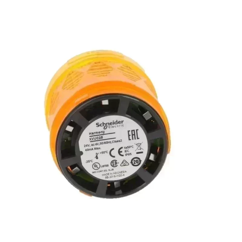 Schneider XVUC25 24V AC/DC 60mm 2W Orange Audible Warning Light Indicator IP65 Rated PC Material
