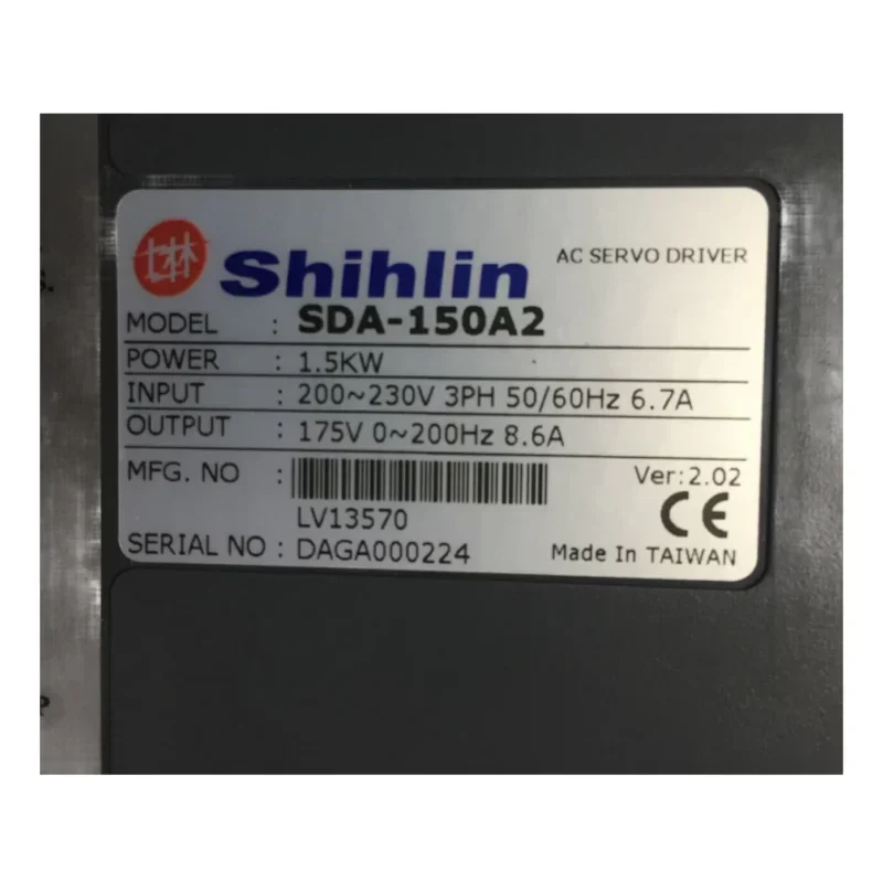 Shihlin SDA-150A2 3p 220v 1.5kW AC Servo Drive