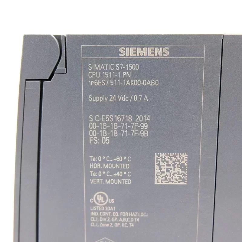 Siemens SIMATIC S7-1500 6es7511-1ak00-0ab0 CPU Controller