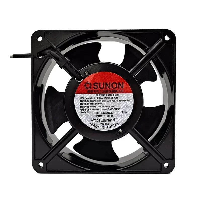 SUNON DP200A2123XBL.GN Axial Fan Ball Bearing Plastic 120x120x38MM 220V 117CFM 3150RPM