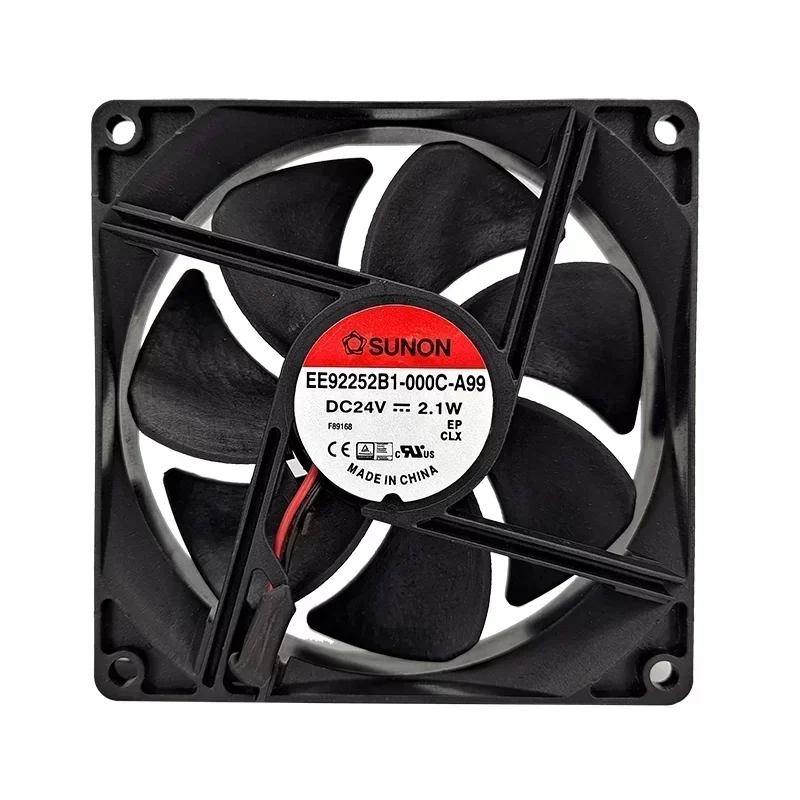 SUNON EE92252B1-000C-A99 Axial Fan Ball Bearing Plastic 92x92x25mm 24V 2.1W 51.5CFM