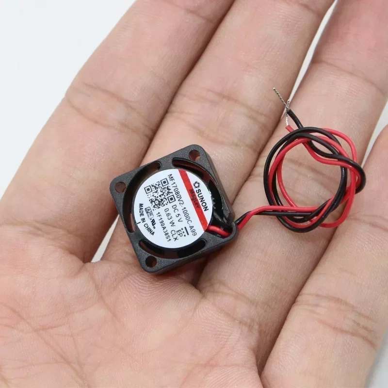 SUNON MF17080V2-1000C-A99 Axial Fan VAPO Bearing 17x17x8mm 5VDC 0.6W 0.33CFM 16500RPM Plastic