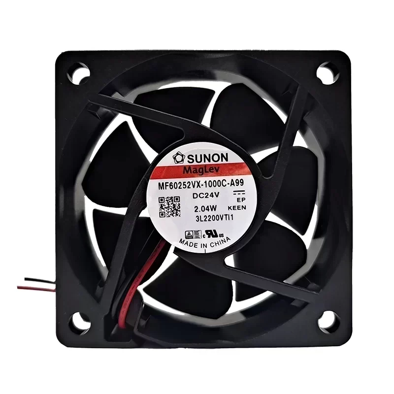 SUNON MF60252VX-1000C-A99 Axial Fan VAPO Bearing 60x60x25MM 24VDC 2.04W 27CFM 5200RPM
