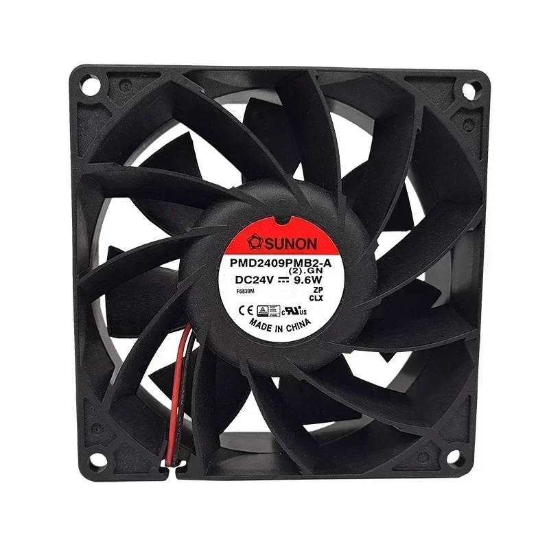 SUNON PMD2409PMB2-A(2).GN Axial Fan Ball Bearing Plastic Construction -92x92x38mm 24VDC 9.6W