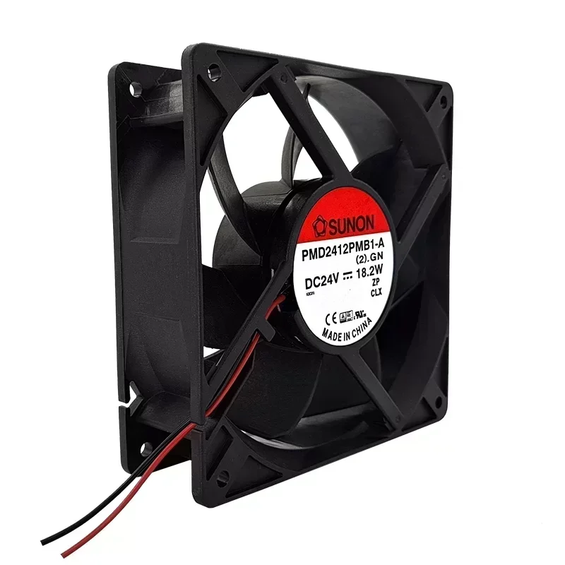 SUNON PMD2412PMB1-A(2).GN Axial Fan Ball Bearing Plastic 120x120x38MM 24V 18.2W 190CFM 4200RPM